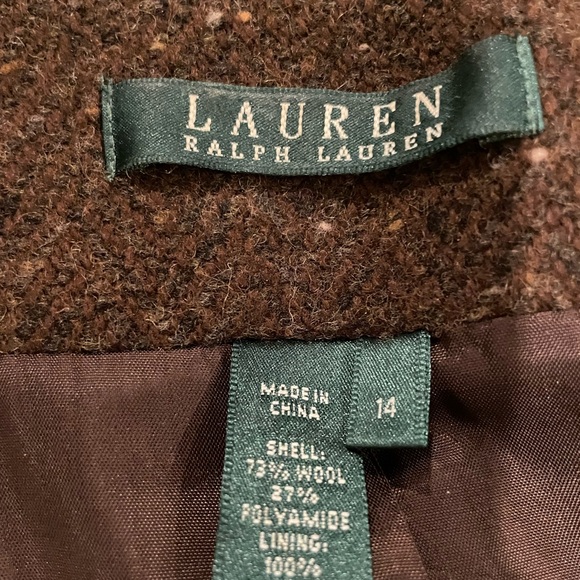 Lauren Ralph Lauren Speckled Wool Jacket Blazer - Picture 11 of 11